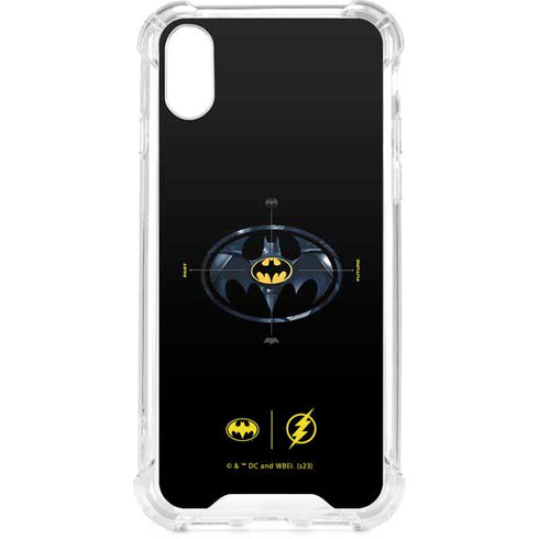 DC Comics The Flash Movie: Batman Multiverse Logos iPhone XS Clear Case