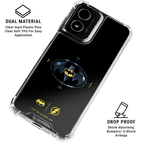 DC Comics The Flash Movie: Batman Multiverse Logos Moto G Power 5G (2024) Clear Case