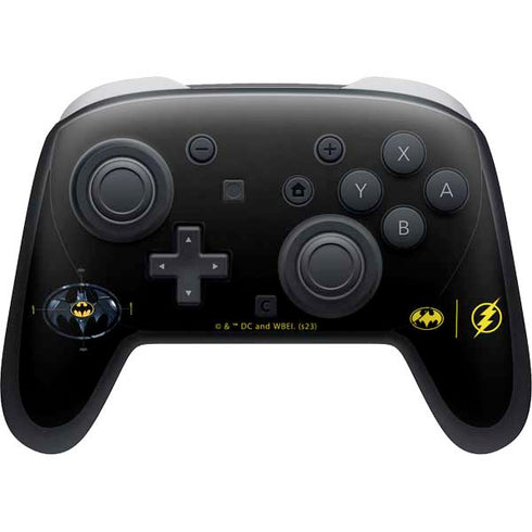 DC Comics The Flash Movie: Batman Multiverse Logos Nintendo Switch 2 (2025) Pro Controller Skin