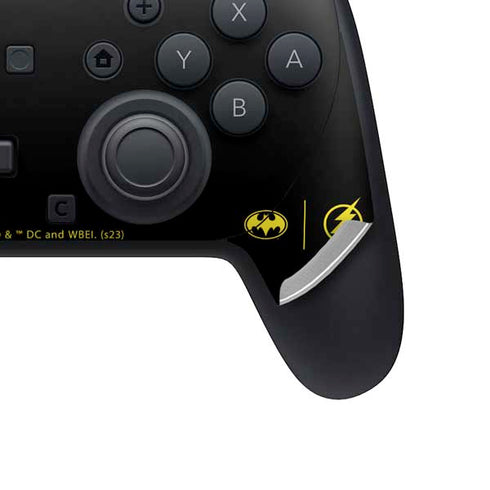 DC Comics The Flash Movie: Batman Multiverse Logos Nintendo Switch 2 (2025) Pro Controller Skin