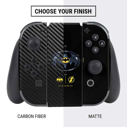 DC Comics The Flash Movie: Batman Multiverse Logos Nintendo Switch Bundle Skin