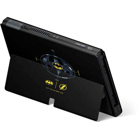 DC Comics The Flash Movie: Batman Multiverse Logos Nintendo Switch OLED (2021) Skin