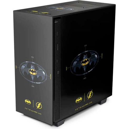 DC Comics The Flash Movie: Batman Multiverse Logos NZXT H510 Compact ATX Mid-Tower Case Skin