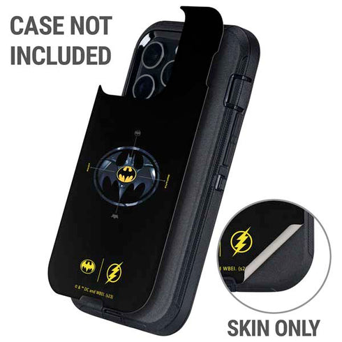 DC Comics The Flash Movie: Batman Multiverse Logos Otterbox Defender iPhone Skin