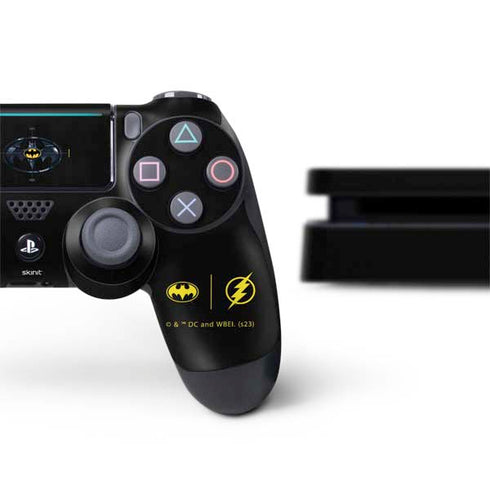 DC Comics The Flash Movie: Batman Multiverse Logos PS4 Slim Bundle Skin