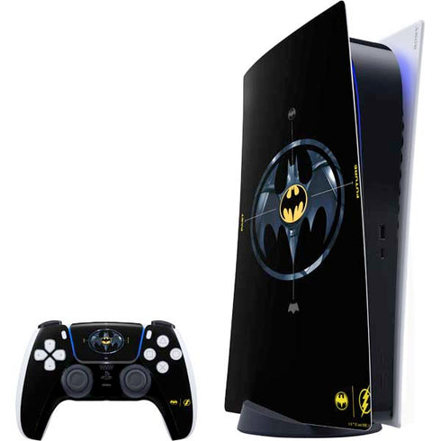 DC Comics The Flash Movie: Batman Multiverse Logos PS5 Bundle Skin