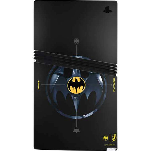 DC Comics The Flash Movie: Batman Multiverse Logos PS5 Pro Bundle Skin