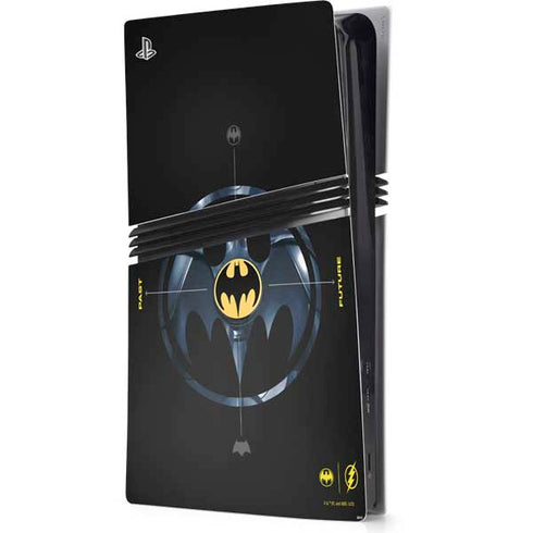 DC Comics The Flash Movie: Batman Multiverse Logos PS5 Pro Console Skin