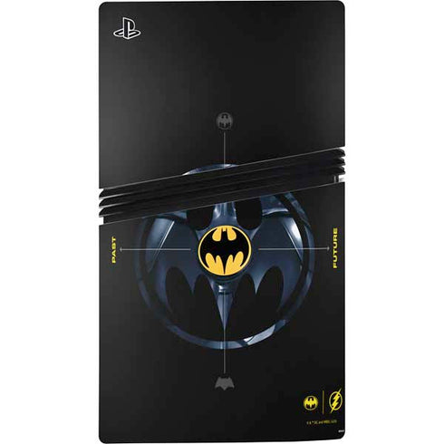 DC Comics The Flash Movie: Batman Multiverse Logos PS5 Pro Disk Console Skin