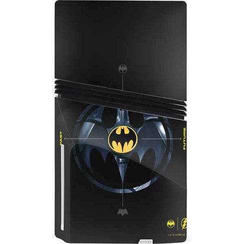 DC Comics The Flash Movie: Batman Multiverse Logos PS5 Pro Disk Console Skin