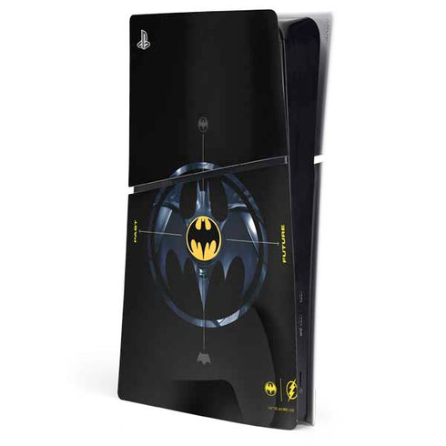 DC Comics The Flash Movie: Batman Multiverse Logos PS5 Slim Digital Edition Console Skin
