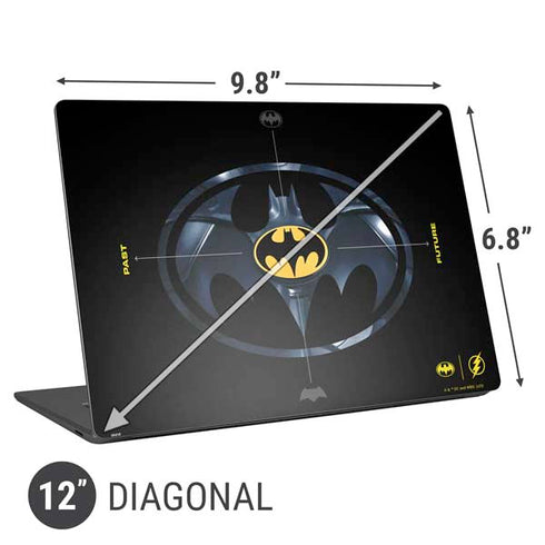 DC Comics The Flash Movie: Batman Multiverse Logos Universal Laptop 12in (9.8 x 6.8in) Skin