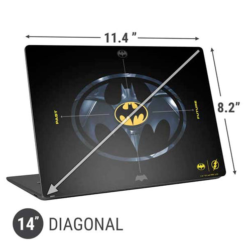 DC Comics The Flash Movie: Batman Multiverse Logos Universal Laptop 14in (11.4 x 8.2in) Skin