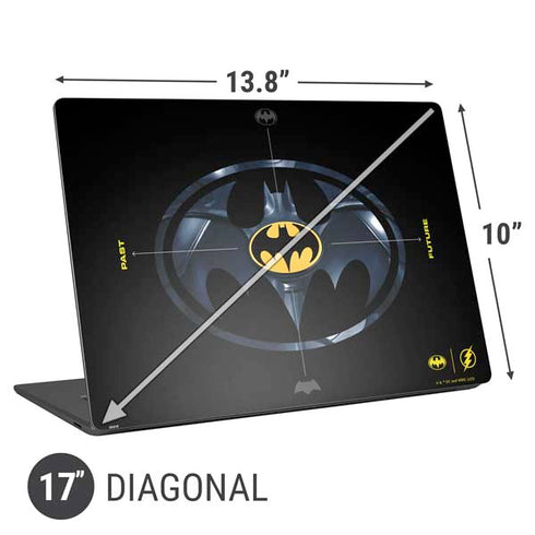 DC Comics The Flash Movie: Batman Multiverse Logos Universal Laptop 17in (13.8 x 10in) Skin