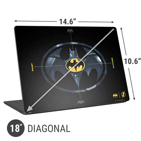 DC Comics The Flash Movie: Batman Multiverse Logos Universal Laptop 18in (14.6 x 10.6in) Skin