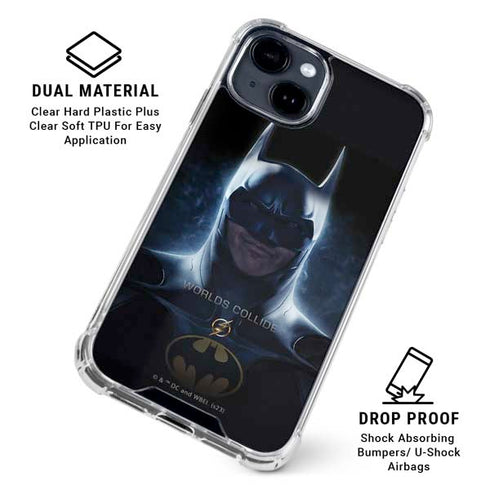 DC Comics The Flash Movie: Batman Poster iPhone 14 Plus Clear Case