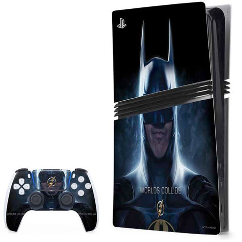 DC Comics The Flash Movie: Batman Poster PS5 Pro Bundle Skin