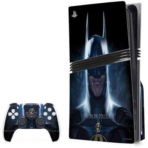 DC Comics The Flash Movie: Batman Poster PS5 Pro Disk Bundle Skin