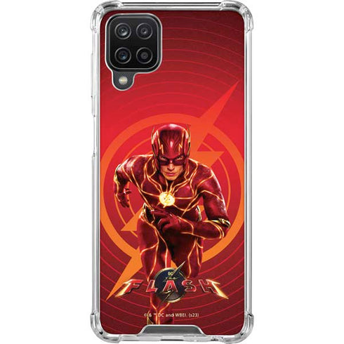 DC Comics The Flash Movie: Flash in Motion Galaxy A12 Clear Case