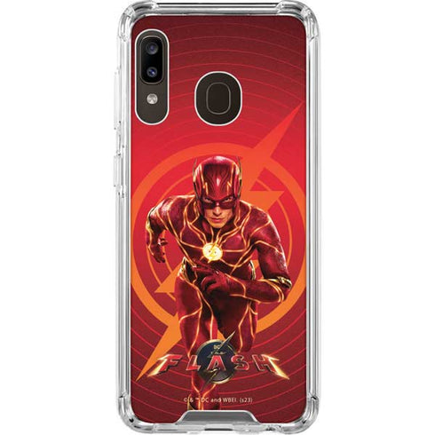 DC Comics The Flash Movie: Flash in Motion Galaxy A30 Clear Case