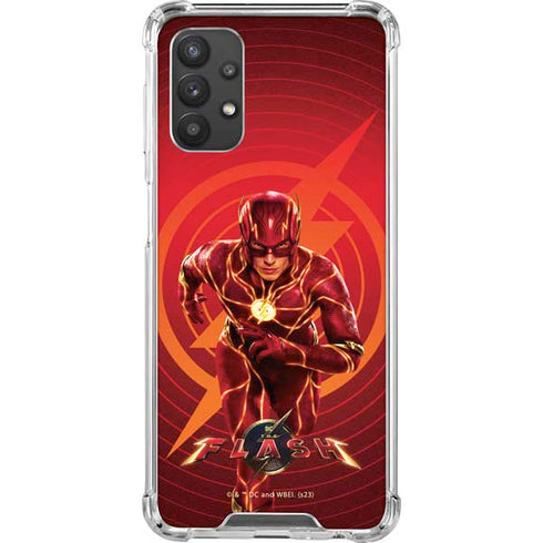 DC Comics The Flash Movie: Flash in Motion Galaxy A32 5G Clear Case
