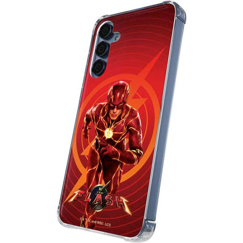 DC Comics The Flash Movie: Flash in Motion Galaxy A55 5G Clear Case