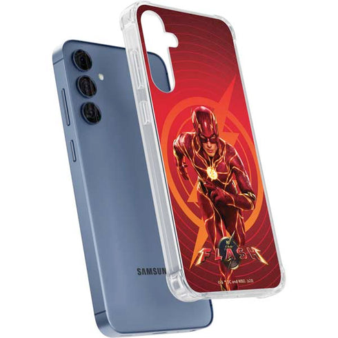 DC Comics The Flash Movie: Flash in Motion Galaxy A55 5G Clear Case