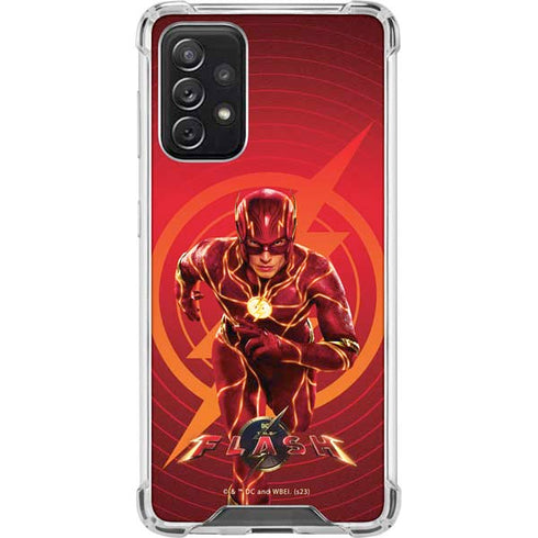 DC Comics The Flash Movie: Flash in Motion Galaxy A72 5G Clear Case