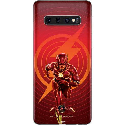 DC Comics The Flash Movie: Flash in Motion Galaxy S10 Skin