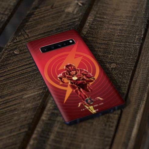 DC Comics The Flash Movie: Flash in Motion Galaxy S10 Skin