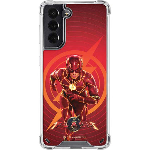 DC Comics The Flash Movie: Flash in Motion Galaxy S21 5G Clear Case