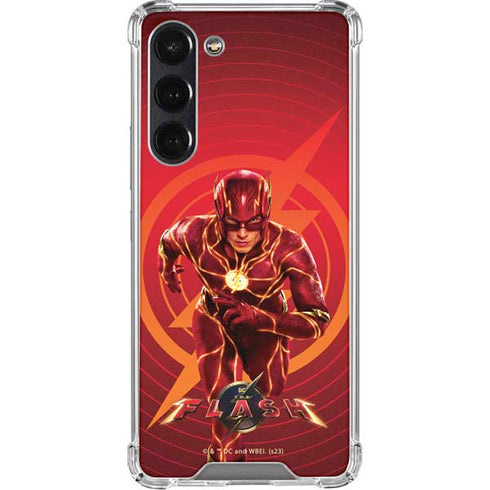 DC Comics The Flash Movie: Flash in Motion Galaxy S24 FE Clear Case