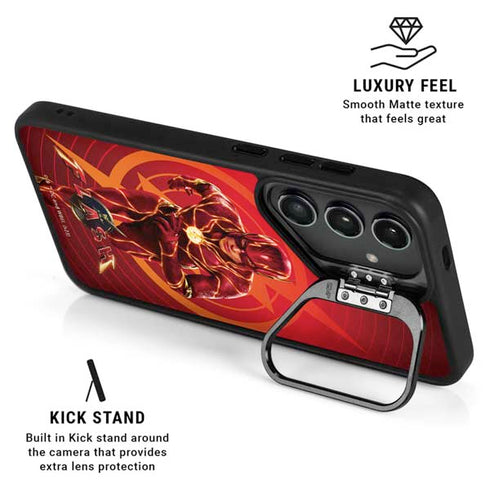 DC Comics The Flash Movie: Flash in Motion Galaxy S25 Kickstand Case