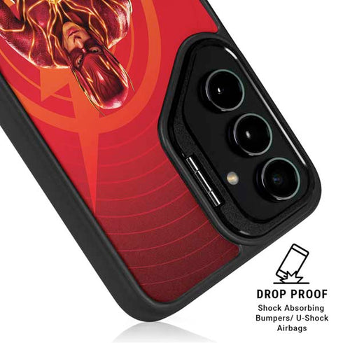 DC Comics The Flash Movie: Flash in Motion Galaxy S25 Kickstand Case