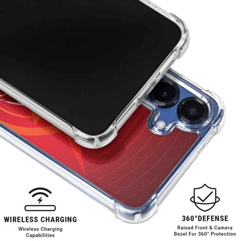 DC Comics The Flash Movie: Flash in Motion Galaxy S25 Plus Clear Case