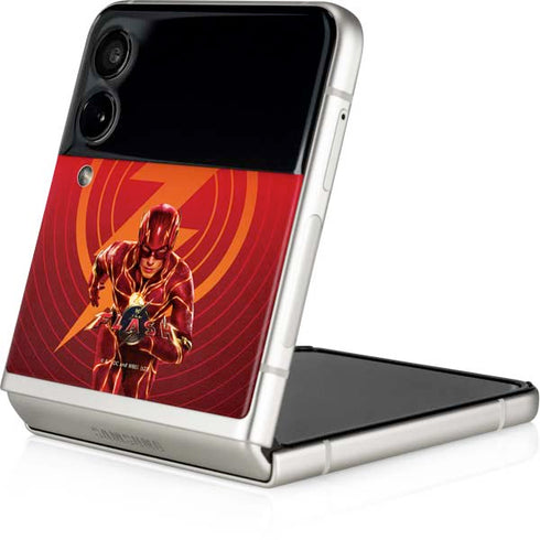 DC Comics The Flash Movie: Flash in Motion Galaxy Z Flip4 5G Skin