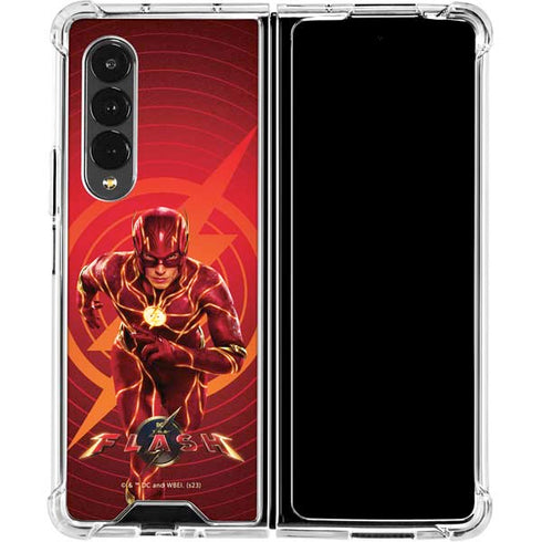 DC Comics The Flash Movie: Flash in Motion Galaxy Z Fold4 5G Clear Case