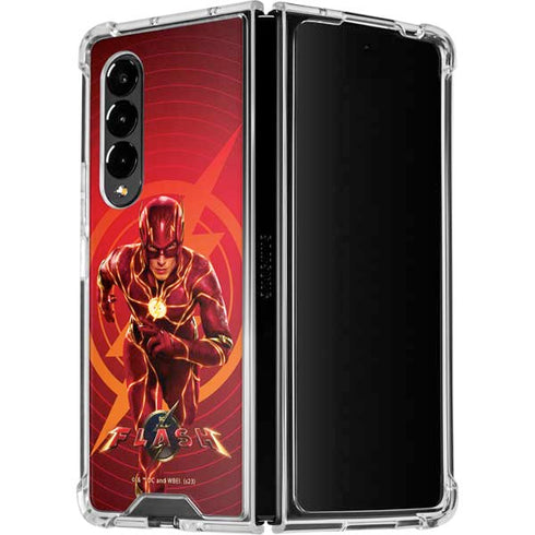 DC Comics The Flash Movie: Flash in Motion Galaxy Z Fold4 5G Clear Case