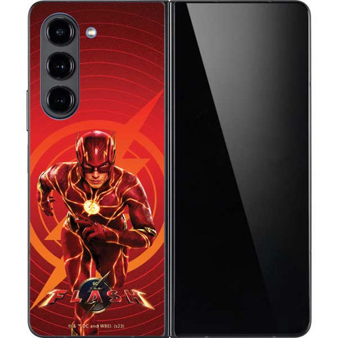 DC Comics The Flash Movie: Flash in Motion Galaxy Z Fold5 5G Skin
