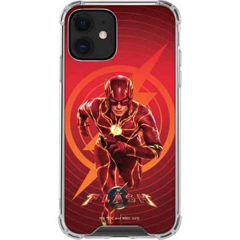 DC Comics The Flash Movie: Flash in Motion iPhone 12 Mini Clear Case