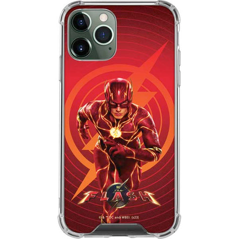 DC Comics The Flash Movie: Flash in Motion iPhone 12 Pro Clear Case