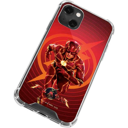 DC Comics The Flash Movie: Flash in Motion iPhone 13 Mini Clear Case