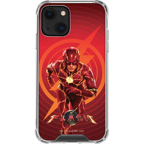 DC Comics The Flash Movie: Flash in Motion iPhone 13 Mini Clear Case