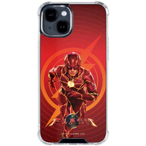 DC Comics The Flash Movie: Flash in Motion iPhone 14 Plus Clear Case