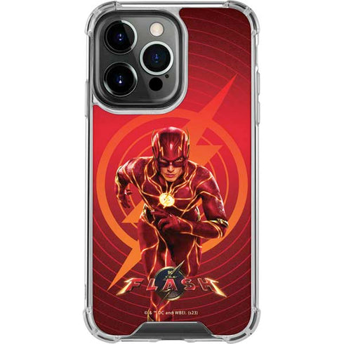 DC Comics The Flash Movie: Flash in Motion iPhone 14 Pro Clear Case