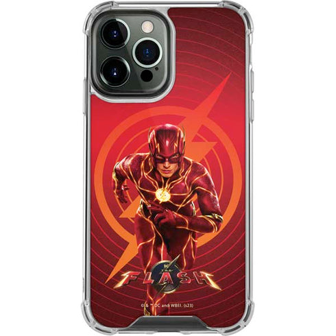 DC Comics The Flash Movie: Flash in Motion iPhone 14 Pro Max Clear Case