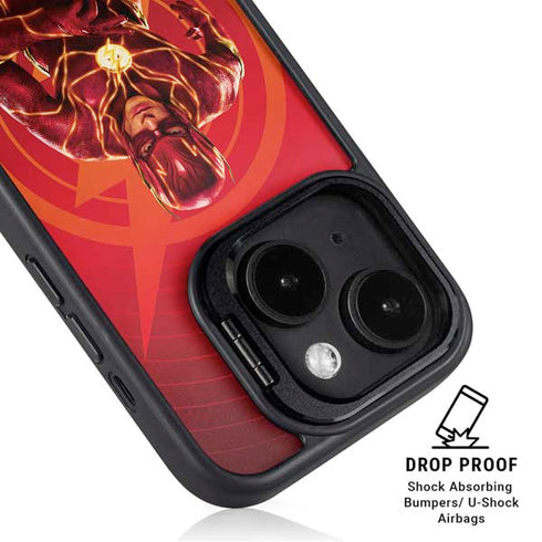 DC Comics The Flash Movie: Flash in Motion iPhone 15 Plus Kickstand Case
