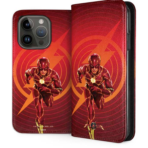 DC Comics The Flash Movie: Flash in Motion iPhone 15 Pro Folio Case