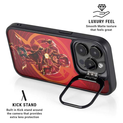 DC Comics The Flash Movie: Flash in Motion iPhone 15 Pro Max Kickstand Case
