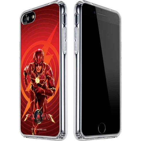 DC Comics The Flash Movie: Flash in Motion iPhone SE (2nd & 3rd Gen) Clear Case
